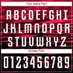 Camiseta personalizada de fútbol sublimada, uniforme blanco y rojo, color negro